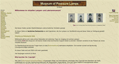 Desktop Screenshot of museum-of-pressurelamps.net