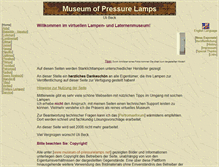 Tablet Screenshot of museum-of-pressurelamps.net